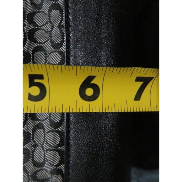 Coach 2007 Signature C Top Handle Striped Canvas & Leather Satchel Shoulder Bag - Picture 12 of 12